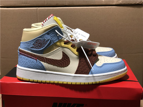 A J1 High Mid _Fearless_ Zhongbang_ African style color matching_ full code shipment 36--46-f6d38266